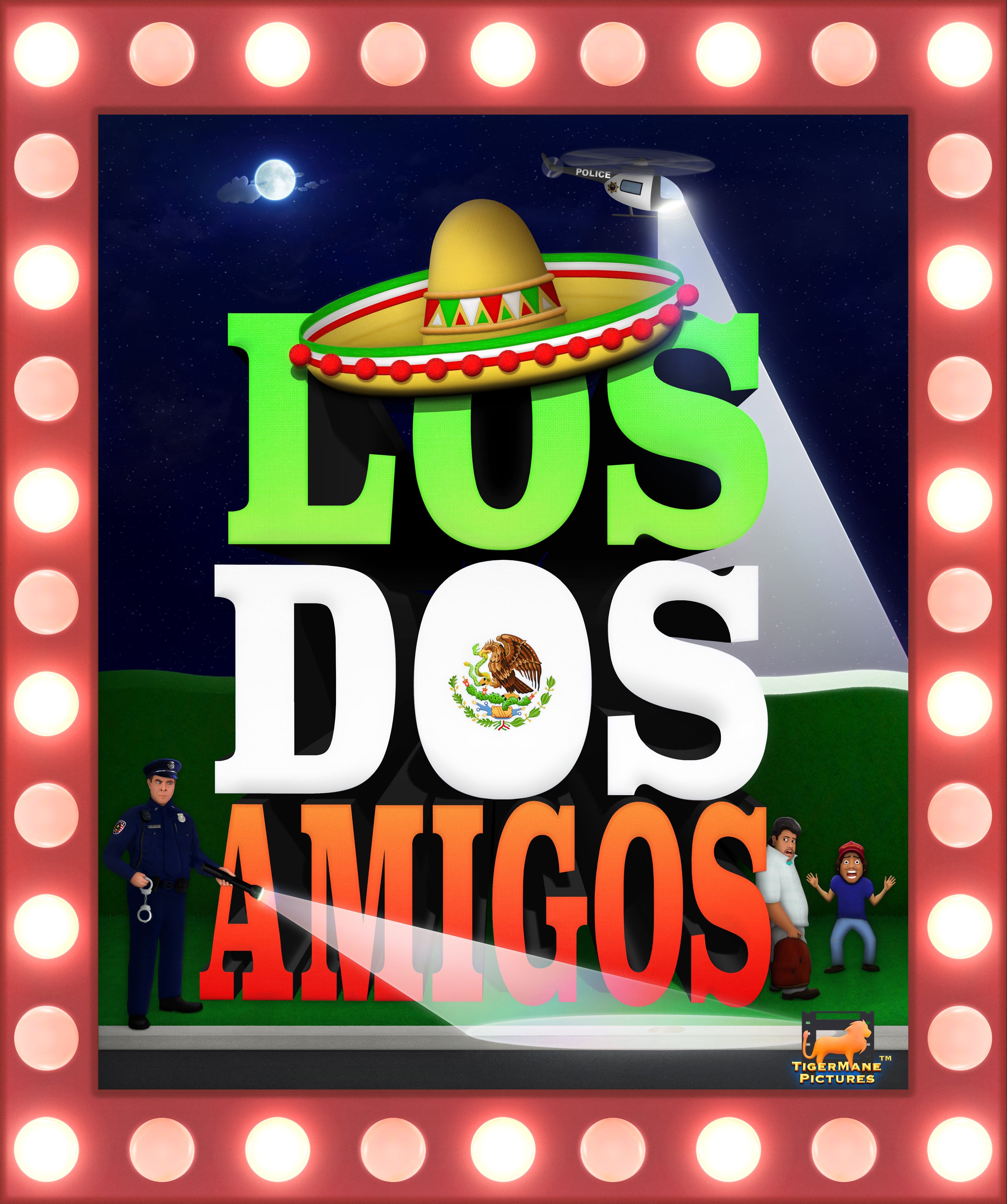 eMovie® cover art for LOS DOS AMIGOS — a comedy story from Tiger Mane Pictures®