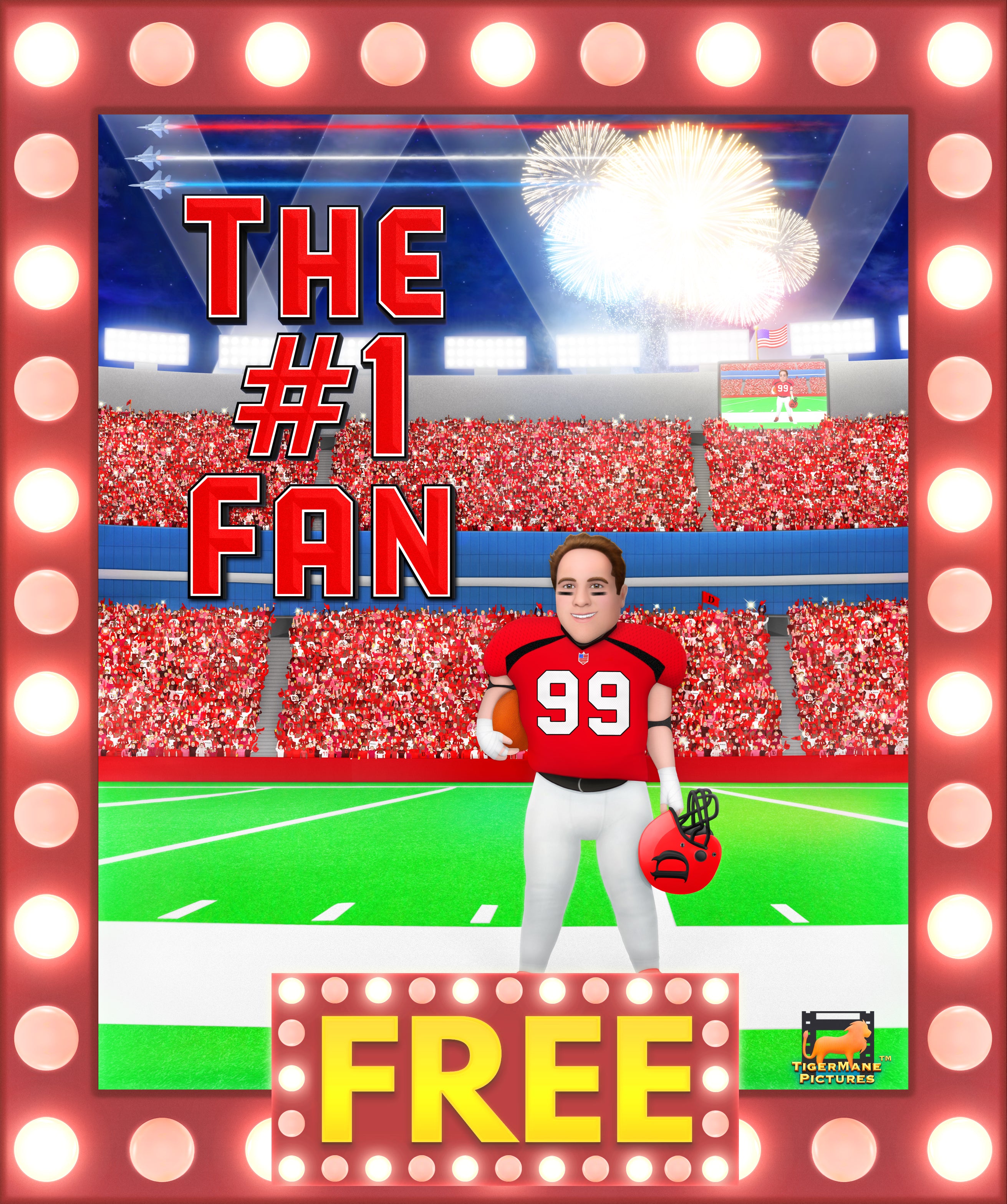 eMovie® cover art for The #1 Fan — a comedy story from Tiger Mane Pictures®